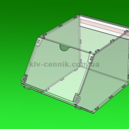 Коробка для снеків на один відділ під формат 160 x 156 мм.