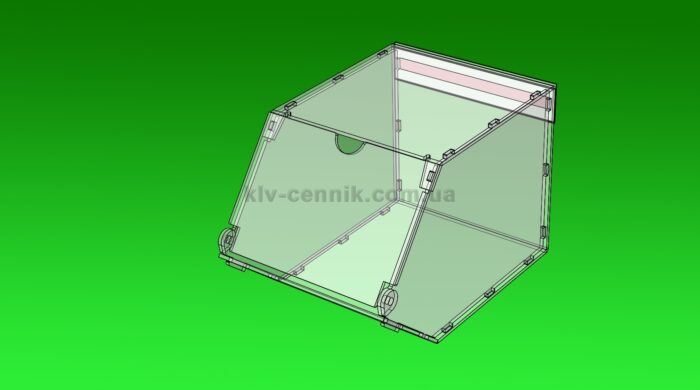 Коробка для снеків на один відділ під формат 160 x 156 мм.