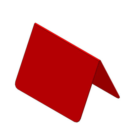 L-подібний цінник під 61 x 39 мм.