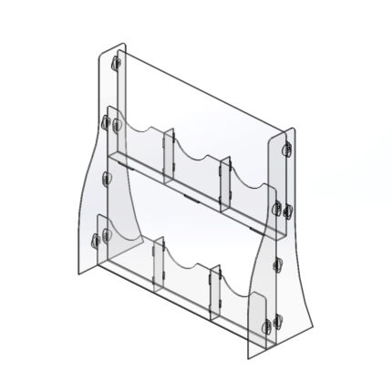 Акриловий штатив для товару діаметром 16-18мм під формат 80 х 93 мм.