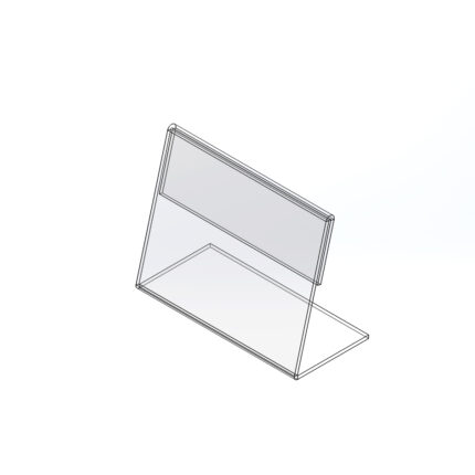 L-подібний цінник під 61 x 39 мм.