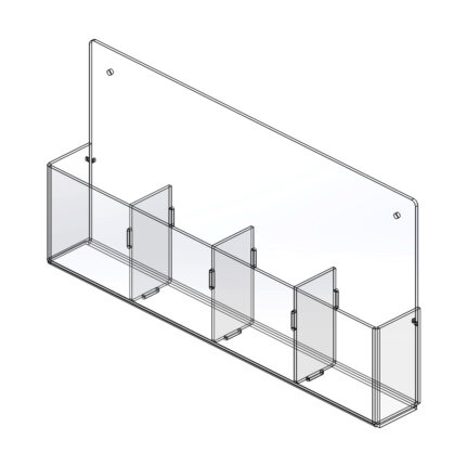 Блок 6 візитниць під формат 90 х 50 мм.
