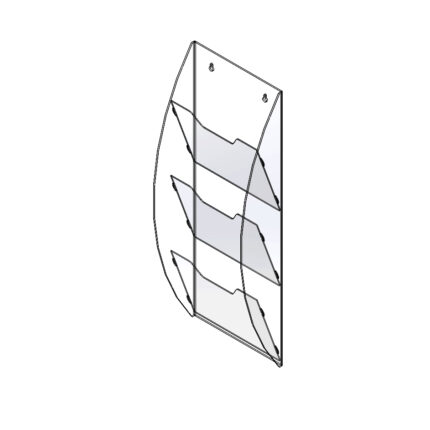 Буклетниця під формат 100 х 100 мм.
