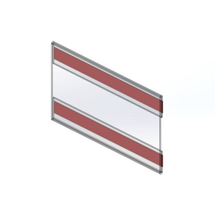 L-подібний цінник під 61 x 39 мм.