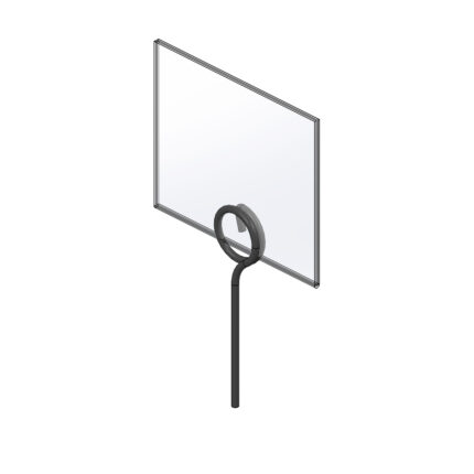 L-подібний цінник під 61 x 39 мм.