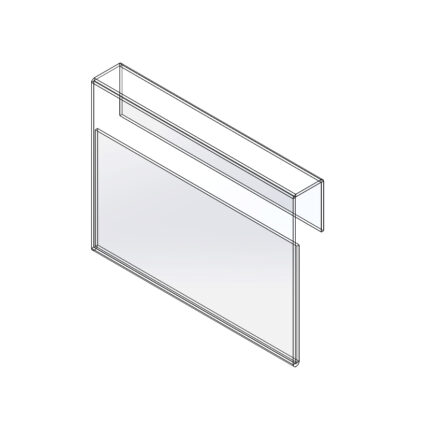 L-подібний цінник під 61 x 39 мм.