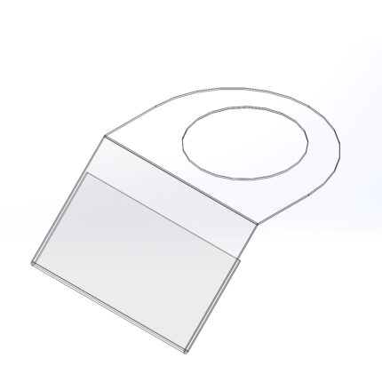 L-подібний цінник під 61 x 39 мм.