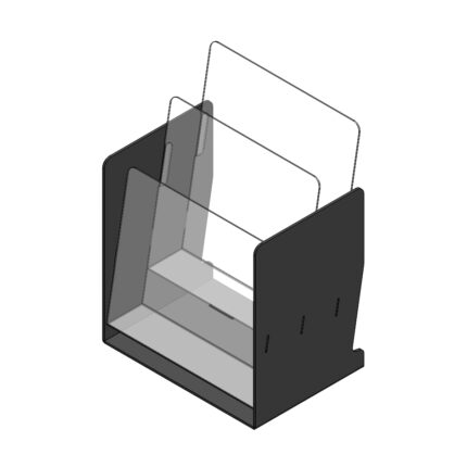 Буклетниця під формат 100 х 100 мм.