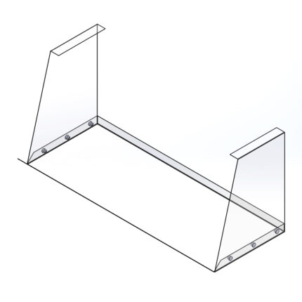 Дефлектор для кондиціонера – 800мм під формат 802.5 x 370 мм.