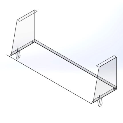 Дефлектор для кондиціонера – 800мм під формат 802.5 x 370 мм.